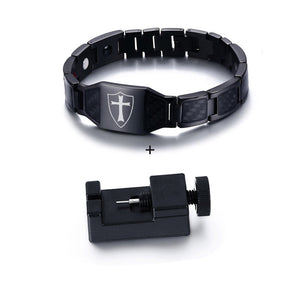 Cross Magnetic Bracelet Luxury Stainless Steel Bracelet