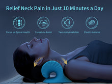Load image into Gallery viewer, Neck Stretcher Massage Relaxer Cervical Chiropractic Traction Pillow Massager Pain Relief Neck Support Traction Corrector Device