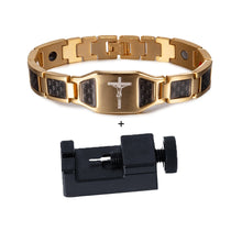 Load image into Gallery viewer, Cross Magnetic Bracelet Luxury Stainless Steel Bracelet